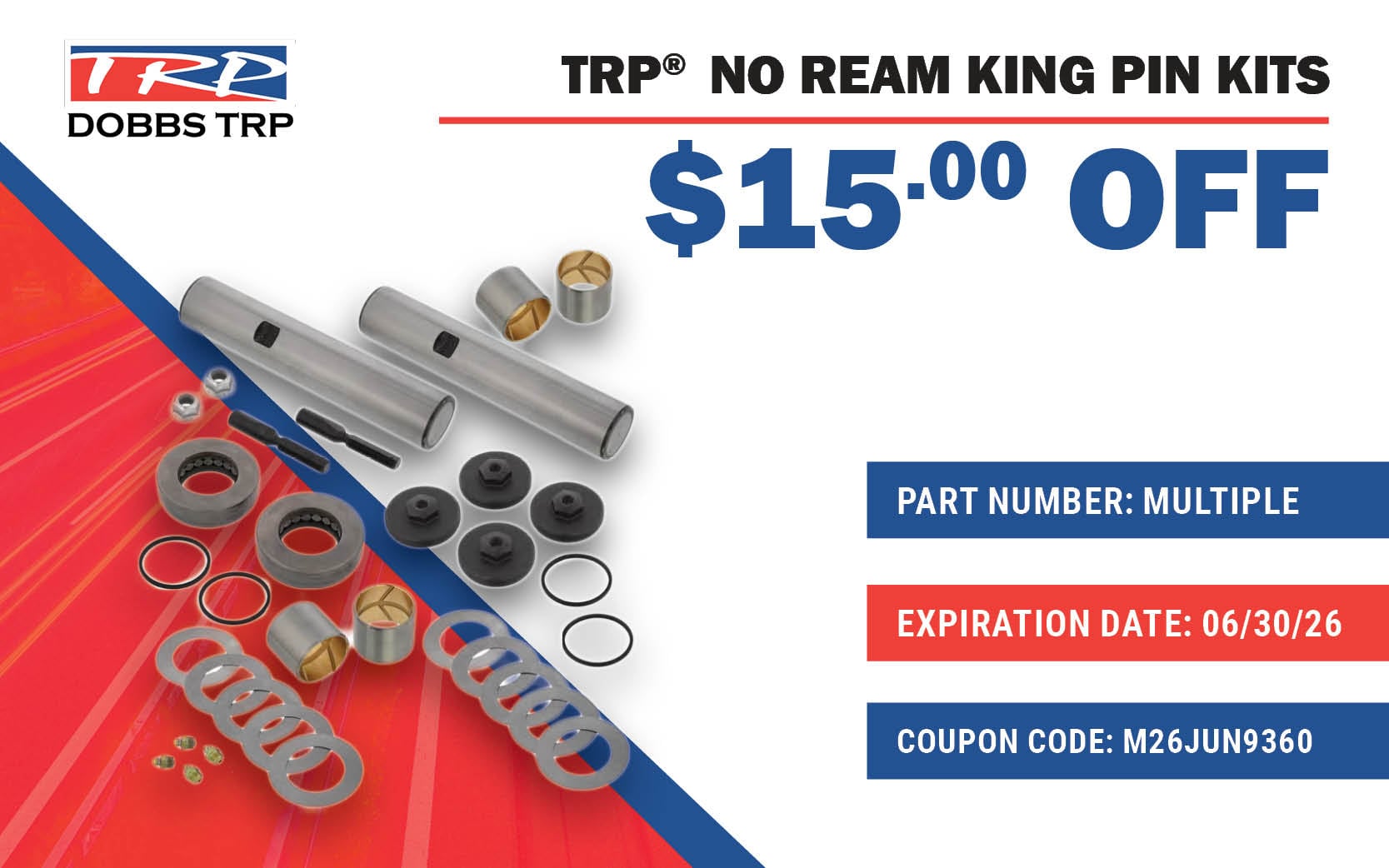 TRP No Ream King Pin Kits